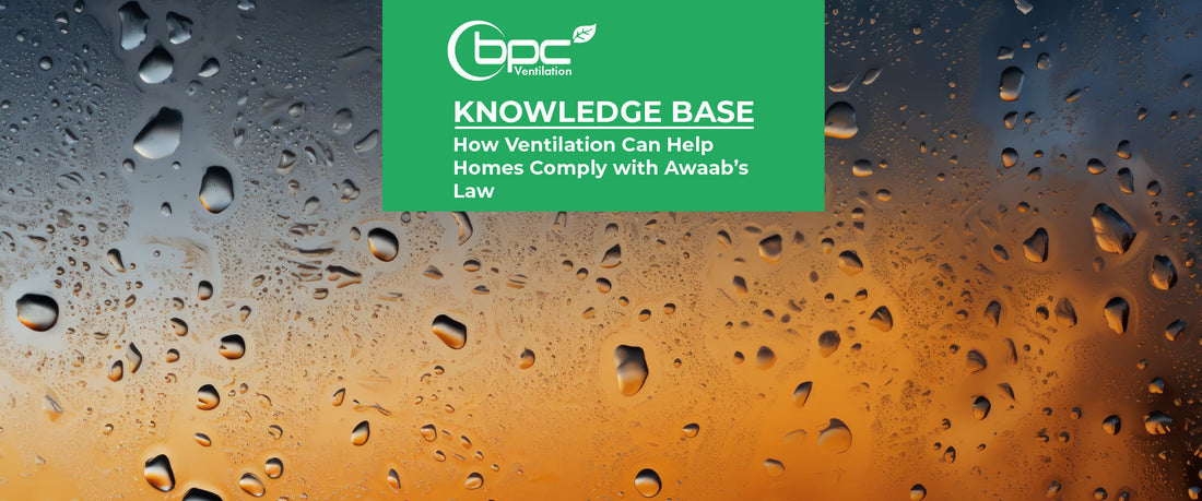 Ventilation system preventing damp and mould to support Awaab’s Law compliance in residential property