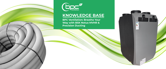 BSK Notus MVHR unit with precision ducting system delivering balanced airflow and quiet ventilation
