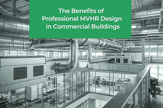 MVHR ventilation system installed in modern energy-efficient home