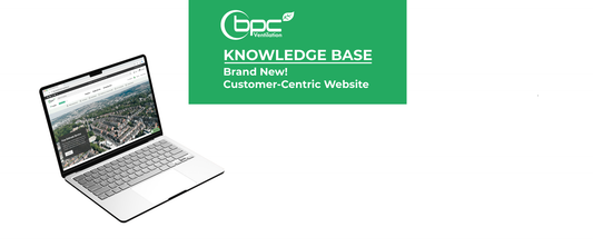 New BPC Ventilation website launch showcasing MVHR and MEV systems with improved user experience and online tools