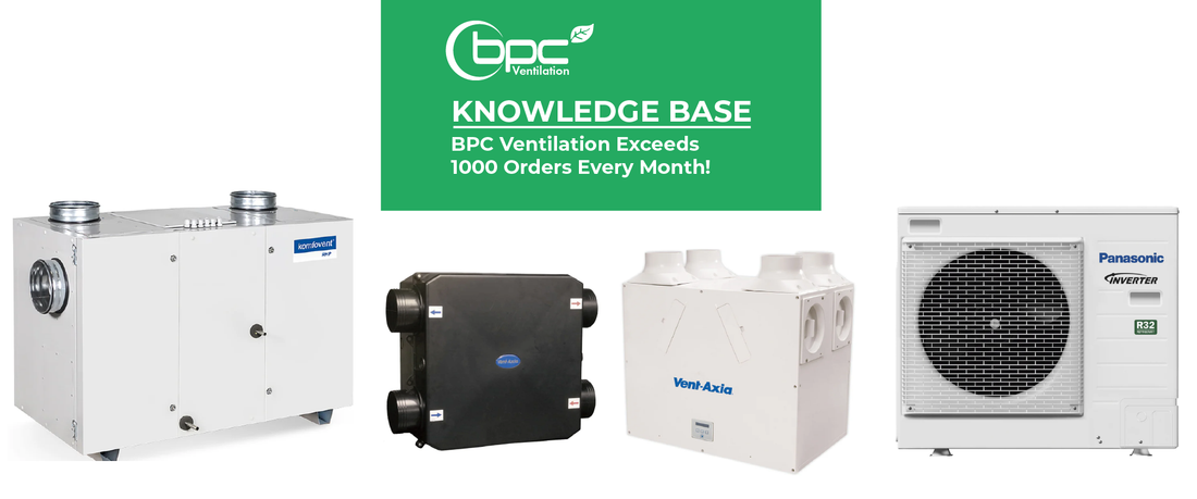 Easter discount banner from BPC Ventilation promoting limited-time savings on MVHR systems, MEV units, PIV systems and ventilation products for heating and cooling upgrades