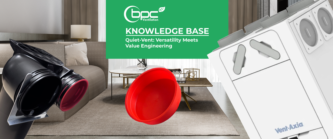 Quiet-Vent radial ducting system delivering low-noise, energy-efficient airflow with value engineered MVHR ventilation performance for modern homes