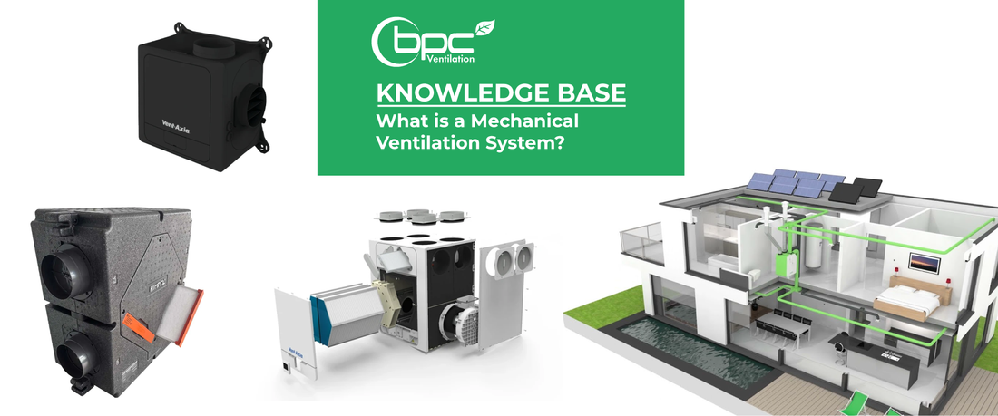 Mechanical ventilation system supplying fresh air and extracting stale air to improve indoor air quality in home