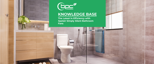 Xpelair Simply Silent bathroom fan with ultra-quiet operation, humidity extraction and energy-efficient ventilation for improved indoor air quality