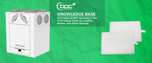 Home ventilation system improving indoor air quality by removing pollutants and supplying clean fresh air
