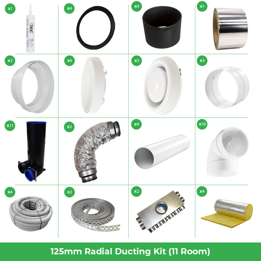 Quiet-Vent 125 11 Room Kit