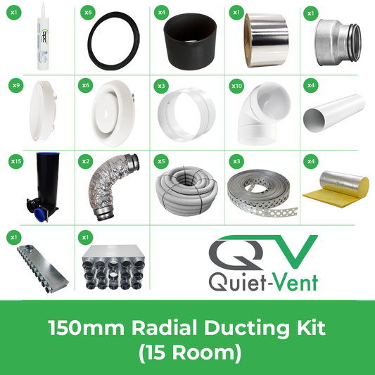 Quiet-Vent 150 15 Room Kit