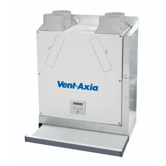 Vent Axia Lo-Carbon CWH L SELV Sentinel Kinetic MVHR Cooker Hood (White Left)