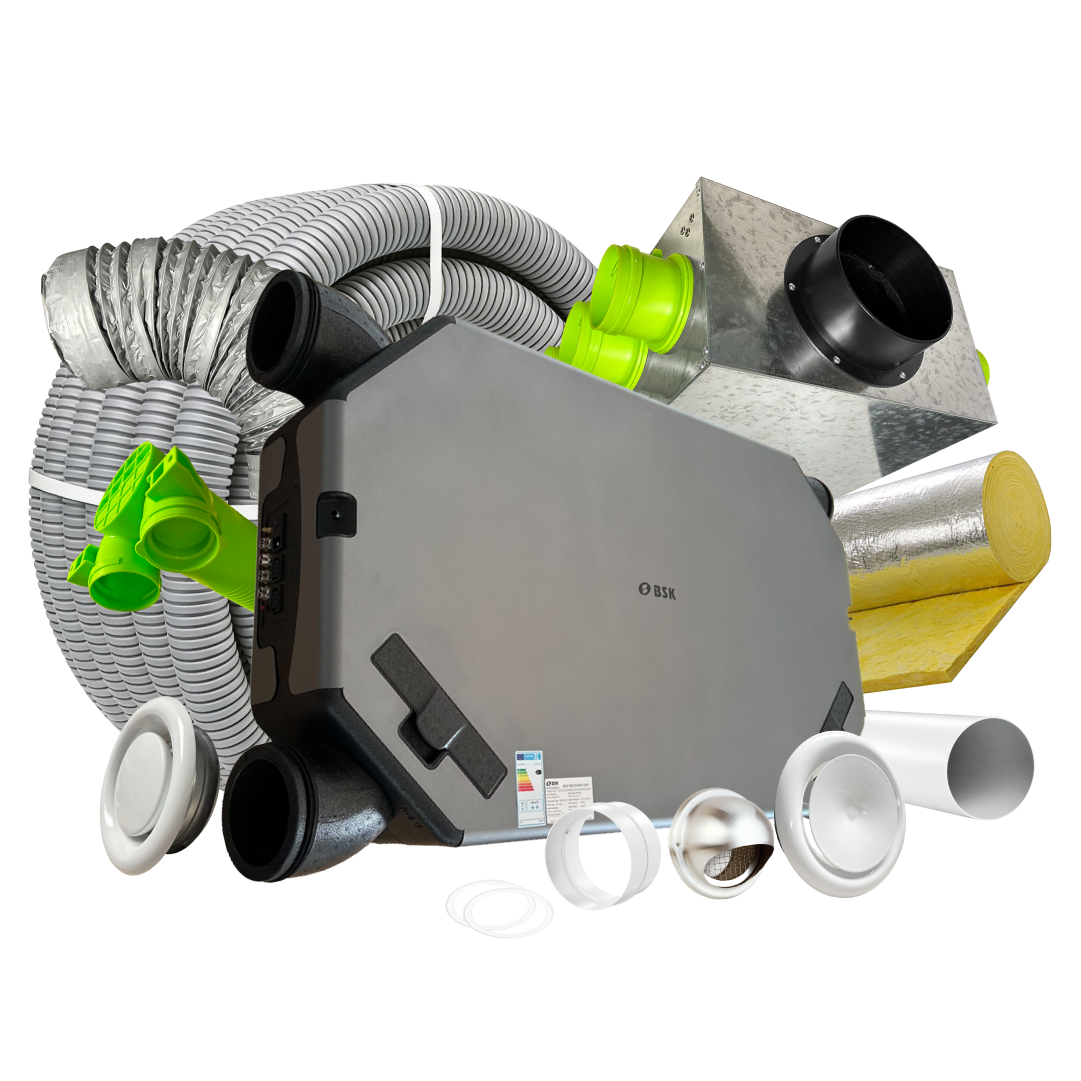BPC Standard 12 Room MVHR Kit – BSK NOTUS Slim 400m3/h @ 100Pa