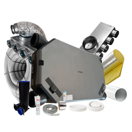 BSK NOTUS Slim 400m3/h @ 100Pa – 8 Room Complete MVHR Kit