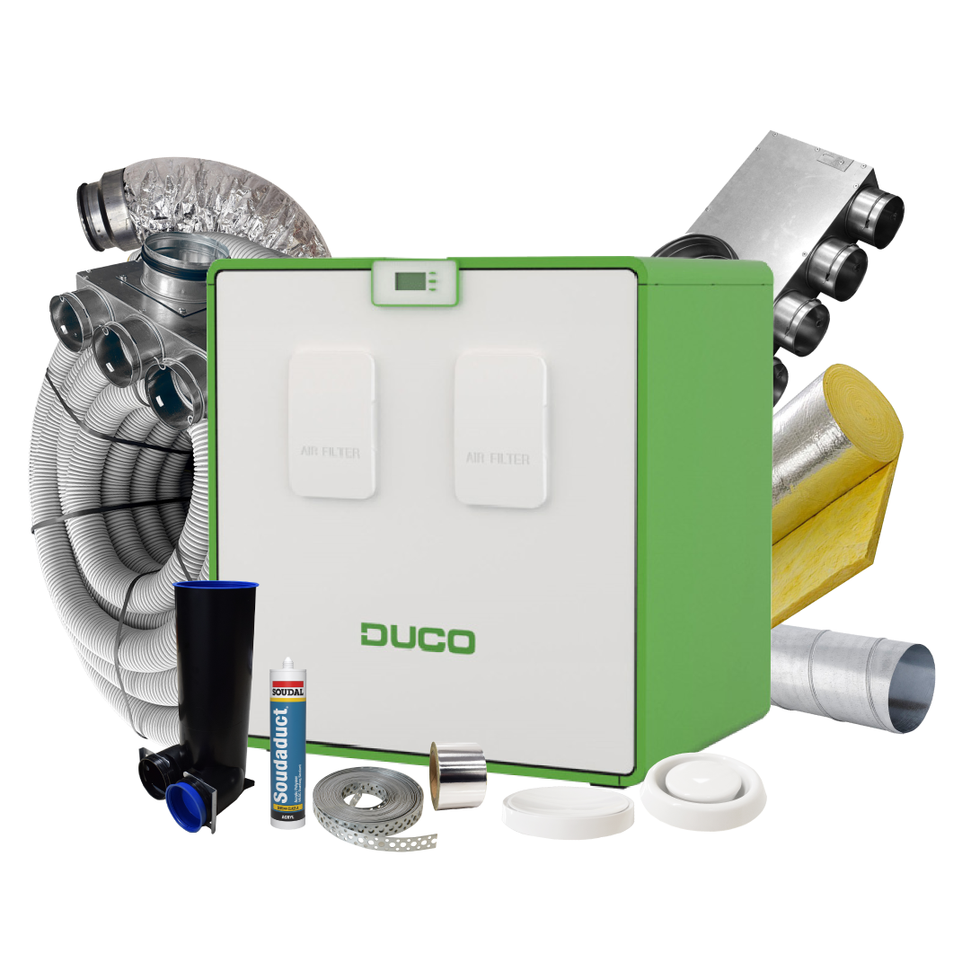 DucoBox Energy Comfort Plus D350 UK – 12 Room Complete MVHR Kit