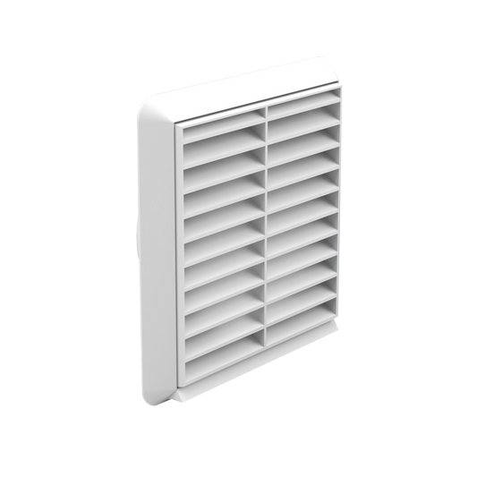 100mm - PVC Louvred Grill Round Spigot