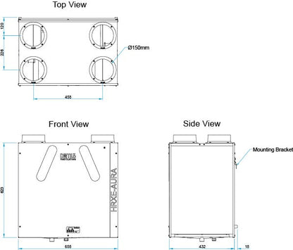 Domus HRX-E AURA Heat Recovery Unit