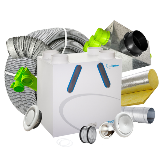 BPC Standard 12 Room MVHR Kit – Nuaire AB-ECO4 MVHR Unit