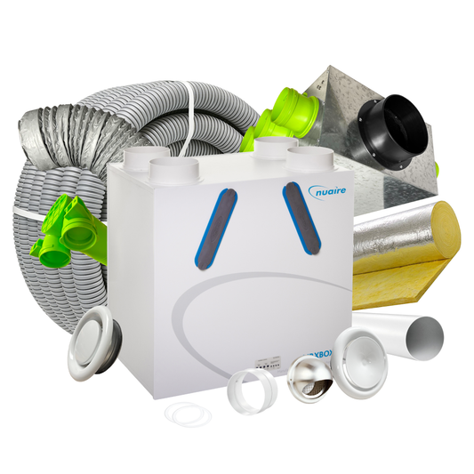 BPC Standard 8 Room MVHR Kit – Nuaire AB-ECO3B Opposite Hand MVHR Unit