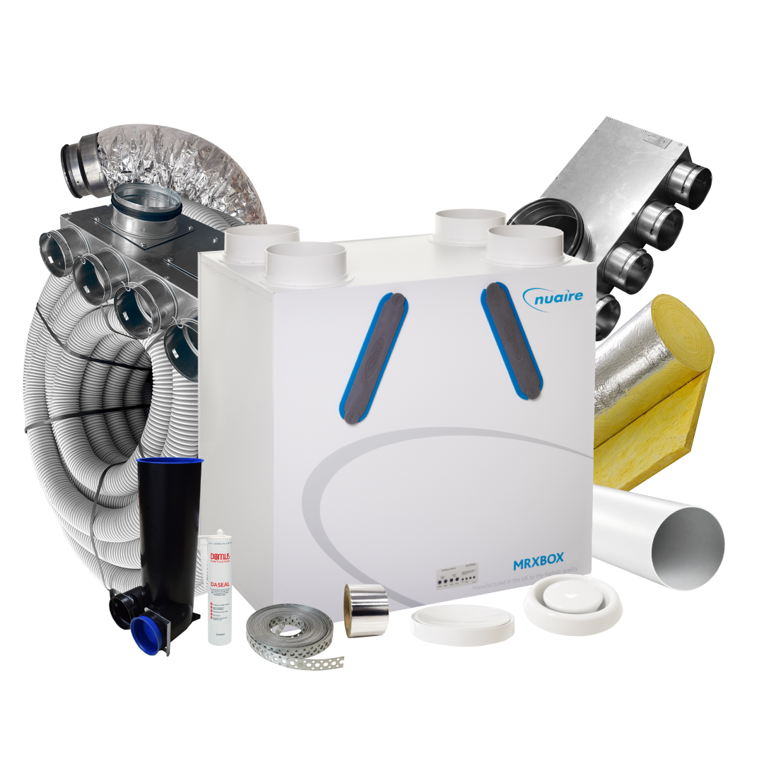 Nuaire AB-ECO2B Opposite Hand MVHR Unit – 8 Room Premium MVHR Kit