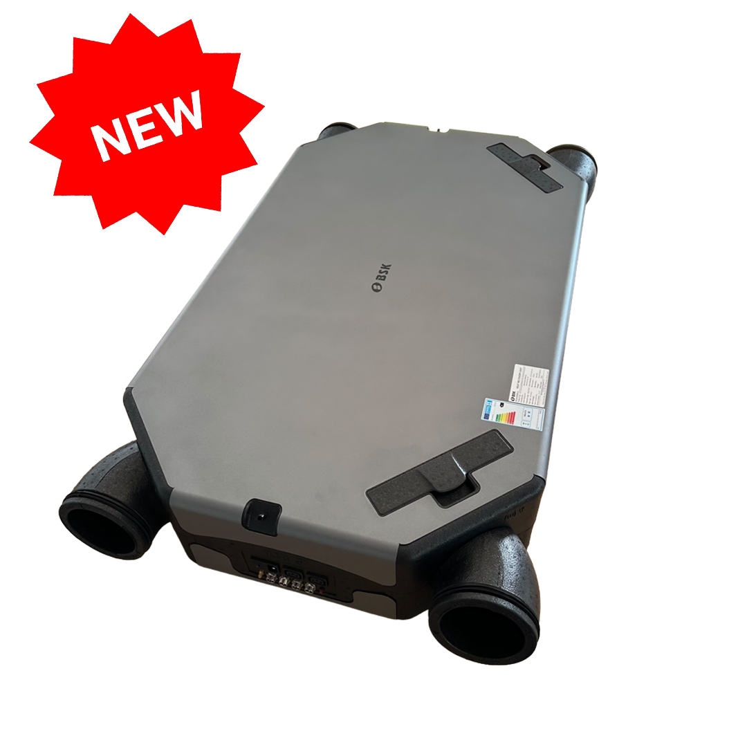 BSK Notus Slim ceiling mounted 400m3/hr unit with humidity sensor