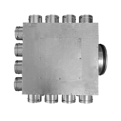 Quiet-Vent 24 pt Adjustable Distribution Box - 200 Spigot (75mm) with 6 x blanking caps