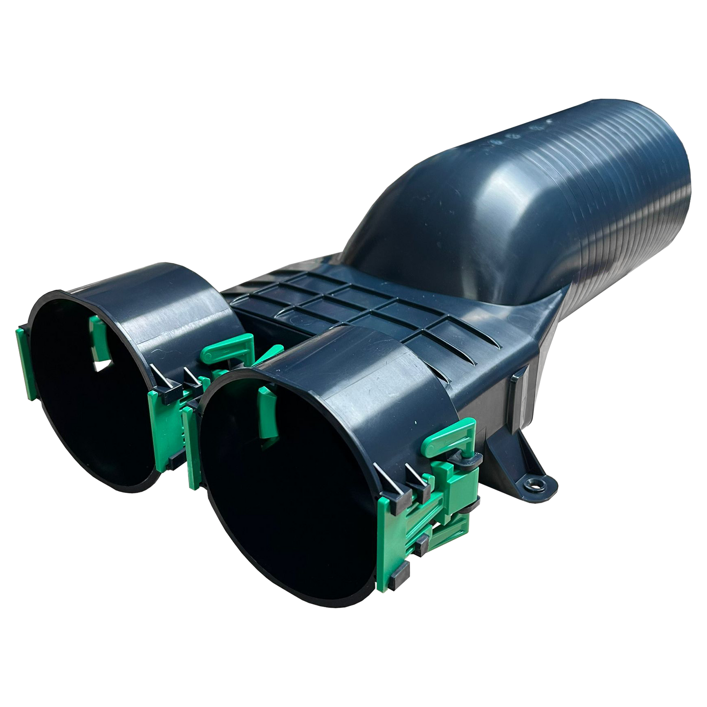 Quiet-Vent 125mm to 2x90mm Straight Plenum