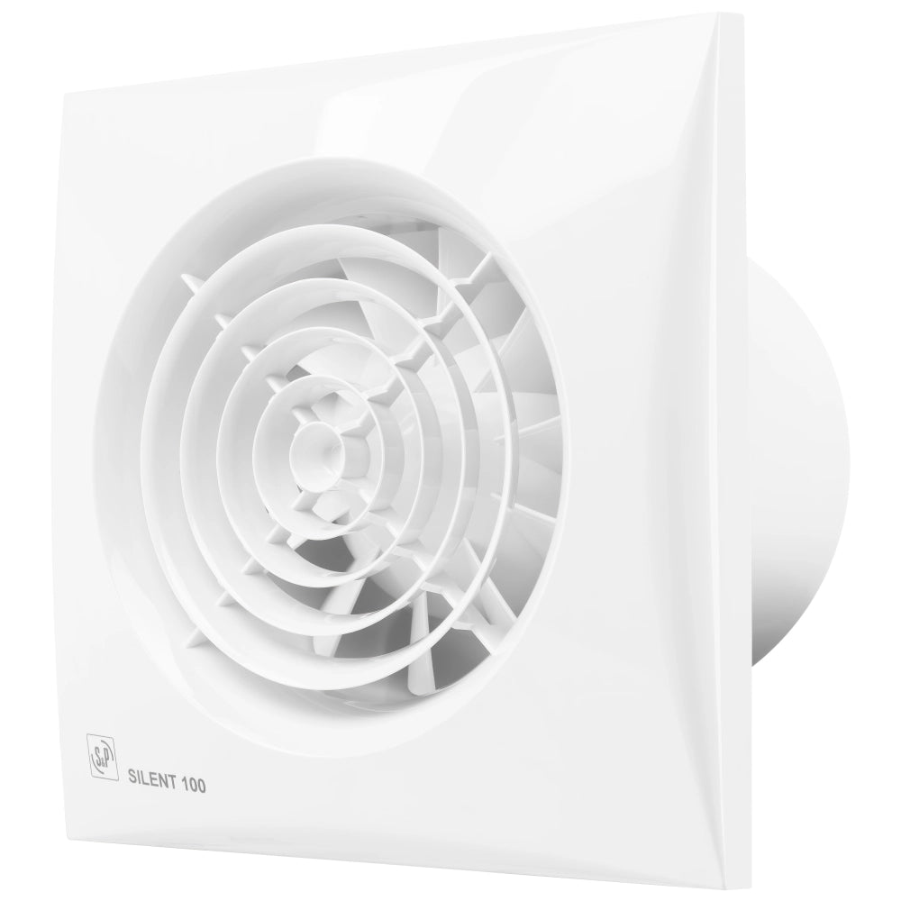 S&P Silent 100 CRZ Wall Fan - Timer / Indicator / Shutte - Rated 26l/s