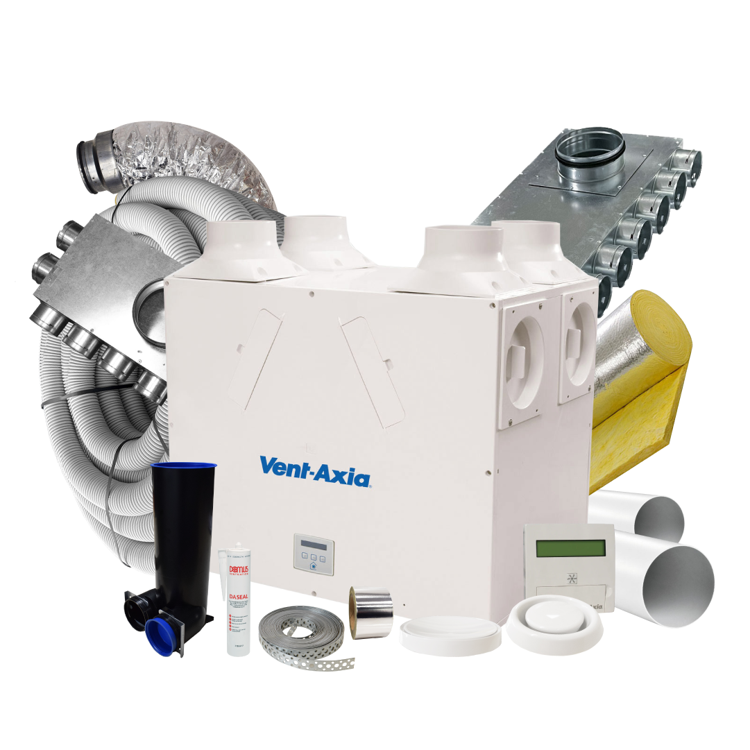 Vent Axia Kinetic Plus B L/H – 20 Room Complete MVHR Kit