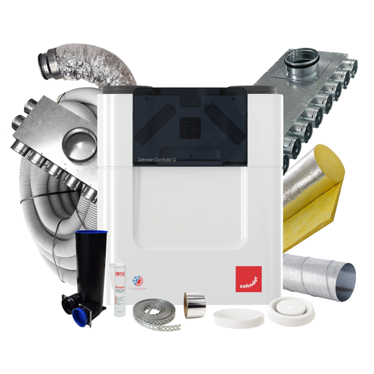 Zehnder Q450 Standard Model – 12 Room Complete MVHR Kit
