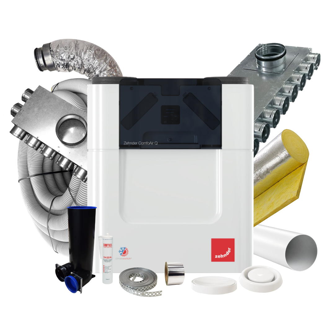 Zehnder Q350 Standard Model – 8 Room Complete MVHR Kit