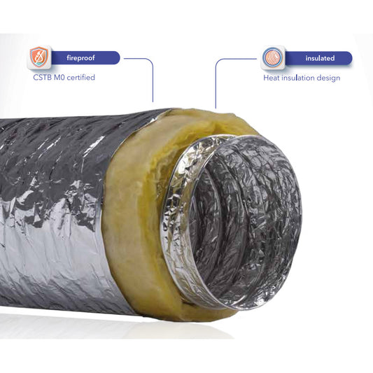 FLY Fireproof Insulated Flexi Duct x 10m