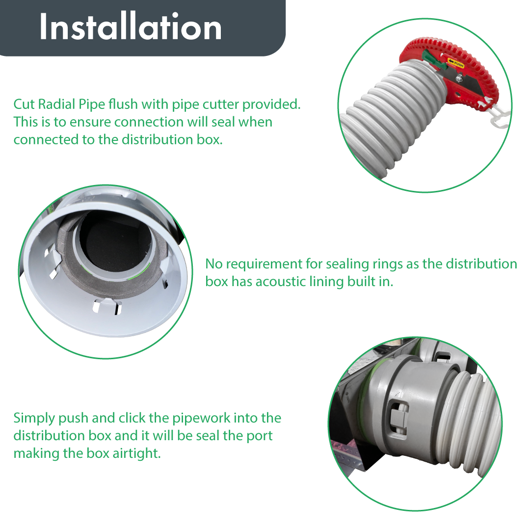 Quiet-Vent Pro 15 Point Rear Entry Distribution Box