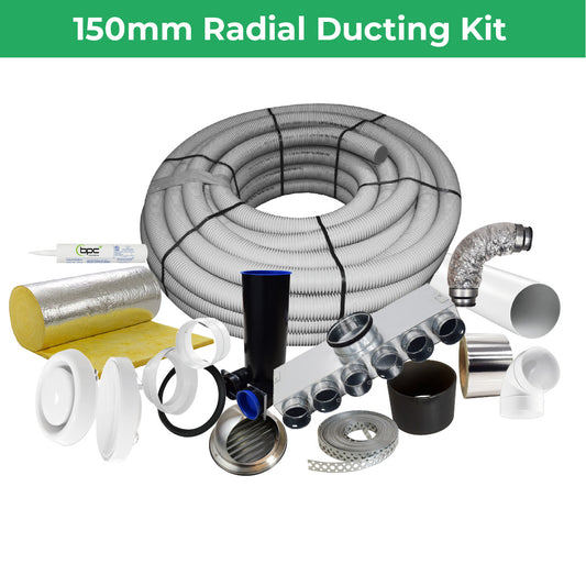 Quiet-Vent 150mm Radial Ducting Kits