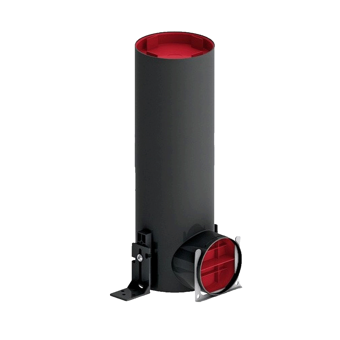 Quiet-Vent PVC 90º Single plenum 90mm round pipe