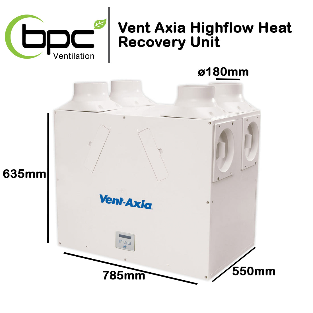 Vent Axia Sentinel Kinetic Highflow Heat Recovery Unit Right Hand Unit - 408449